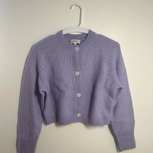 & Other Stories Lilac Button-Up Cardigan- XS